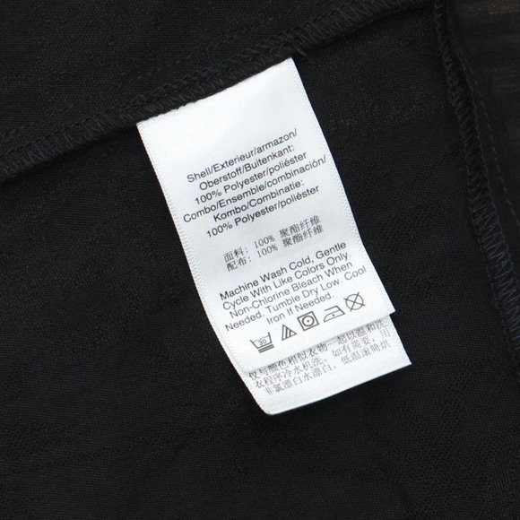 NWT Donna Karan Womens Woven Zip Back Chiffon Blouse P2BASM70 2XS Black - Picture 4 of 4